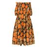 African National Print Party Dress Women Casual Sexy Slash-neck Lady Maxi Dress New Vintage Long-sleeved Loose Elegant Dresses