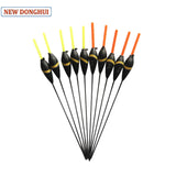 Agape10pcs/Lot Pole Fishing Carp Floats Bobbers Fluctuator 0.5/1.0/2.0g Stick Buoys Balsa Wood Material Oem Factory Store 201137