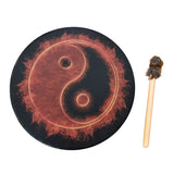 Alchemical Moon Drum Desktop Ornament Fashion Shaman Drum Tree of Life Sound Healing Tool for Family Friends Best Gifts