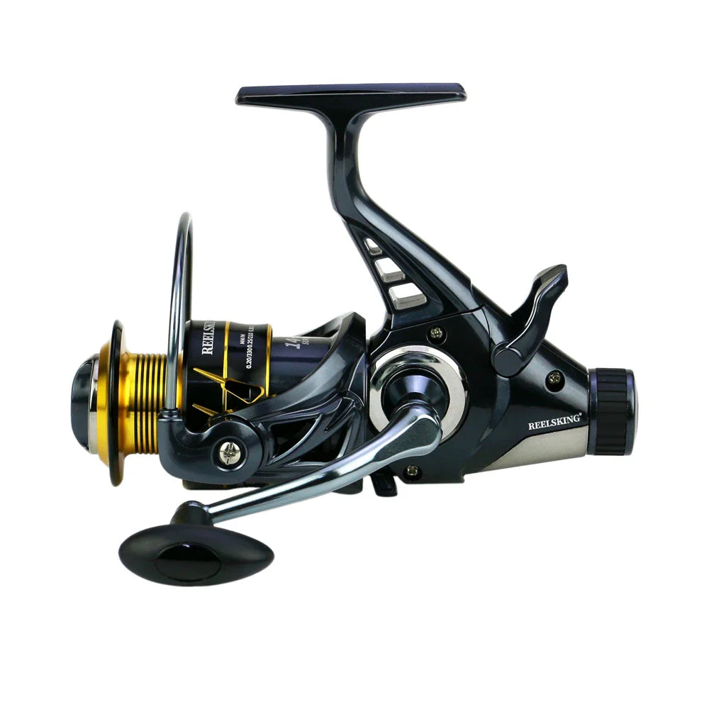 All Metal 4.9:1/5.2:1 Spinning Fishing Reel Freshwater/Saltwater Carp Fishing Reel Ahead/Post Double Brake Smooth Casting Reel