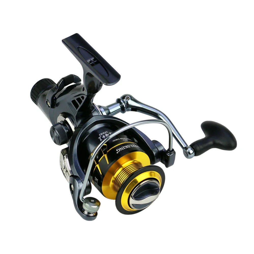 All Metal 4.9:1/5.2:1 Spinning Fishing Reel Freshwater/Saltwater Carp Fishing Reel Ahead/Post Double Brake Smooth Casting Reel