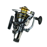 All Metal 4.9:1/5.2:1 Spinning Fishing Reel Freshwater/Saltwater Carp Fishing Reel Ahead/Post Double Brake Smooth Casting Reel