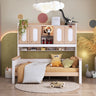 All-solid wood children ;s bed boy tatami combination small-sized high-box bookcase saves space