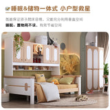 All-solid wood children ;s bed boy tatami combination small-sized high-box bookcase saves space