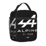 Alpine F1 Team Logo Insulated Lunch Bags Food Box Reusable Cooler Thermal Lunch Boxes