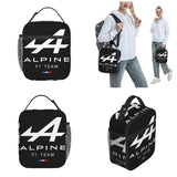 Alpine F1 Team Logo Insulated Lunch Bags Food Box Reusable Cooler Thermal Lunch Boxes