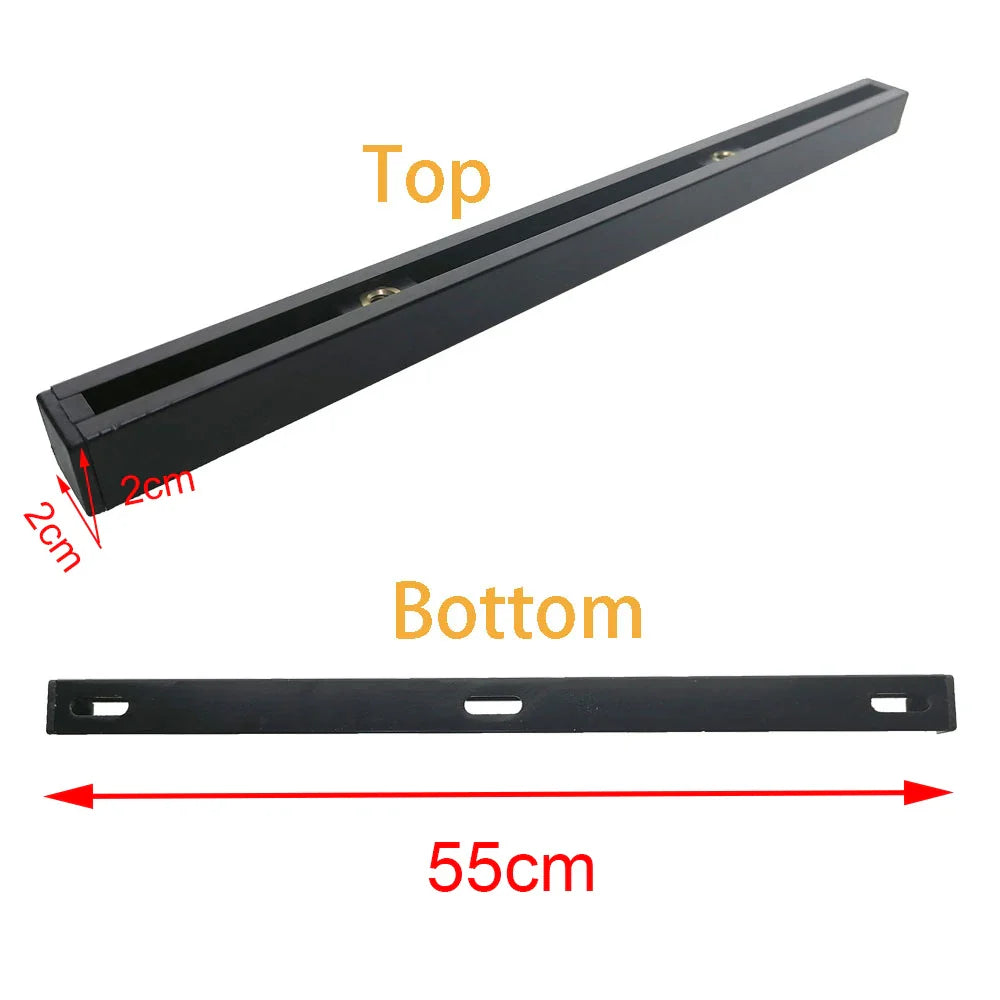 Aluminum Kayak Slide Track Rails Bracket Accessories Fishing Rod Rack Holder Mounting Base Tackle Canoe Inflatable Marine Boat