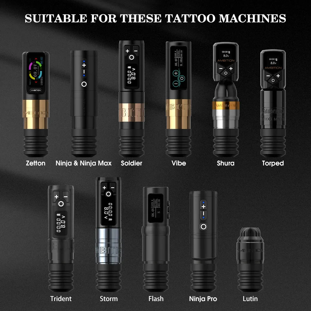 Ambition 25 pcs Disposable Tattoo Grip Compatible With Hawk Pen and Sol Nova Unlimited  Equipment Accessories