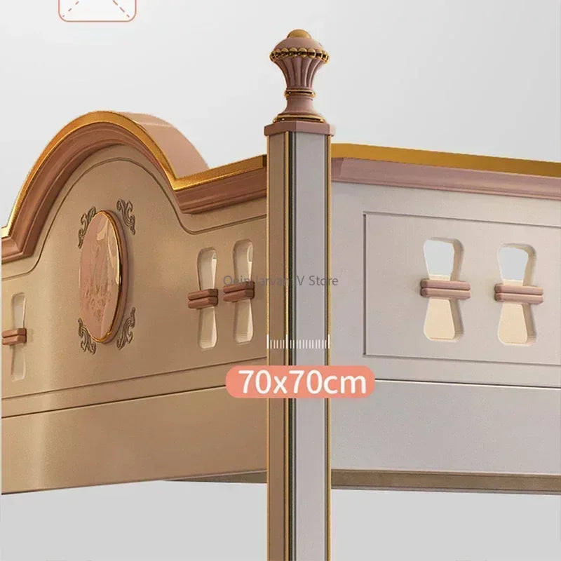 American Noble Children Beds Solid Wood Bunk Girl Large Luxury Children Beds High Kids Camas Dormitorio Bedroom Furniture WZ50CB