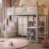 American Noble Children Beds Solid Wood Bunk Girl Large Luxury Children Beds High Kids Camas Dormitorio Bedroom Furniture WZ50CB