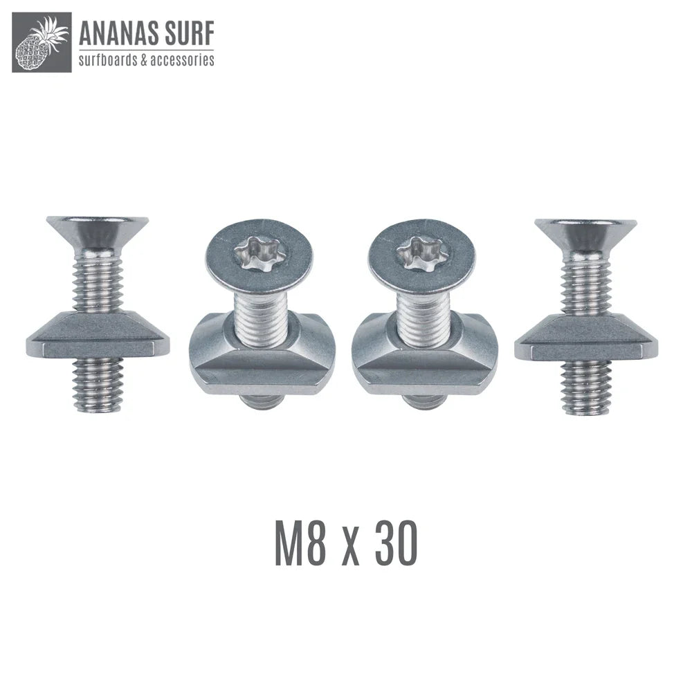 Ananas Surf M6, M8 HydroFoil Board Mount Torx Screw And T-Nut 316 Stainless Steel Set Kite Wing Winsurf  Accessories