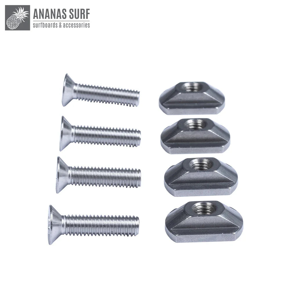 Ananas Surf M6, M8 HydroFoil Board Mount Torx Screw And T-Nut 316 Stainless Steel Set Kite Wing Winsurf  Accessories