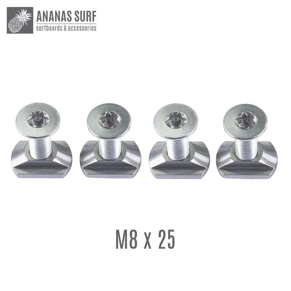 Ananas Surf M6, M8 HydroFoil Board Mount Torx Screw And T-Nut 316 Stainless Steel Set Kite Wing Winsurf  Accessories