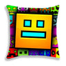 Angry Geometry Dash Print Pillow Case Cartoon Cushion Covers For Sofa Bed Home Decorative Pillow Covers Kids Pillowcases 45*45cm