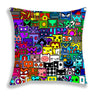 Angry Geometry Dash Print Pillow Case Cartoon Cushion Covers For Sofa Bed Home Decorative Pillow Covers Kids Pillowcases 45*45cm