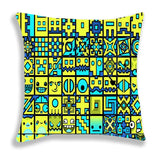 Angry Geometry Dash Print Pillow Case Cartoon Cushion Covers For Sofa Bed Home Decorative Pillow Covers Kids Pillowcases 45*45cm