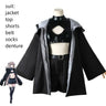 Anime CALL OF THE NIGHT Nanakusa Nazuna Cosplay Costume Aldult Unisex Cool Cloak Jacket Denture Wig Loli Maid Halloween Suit