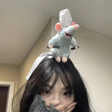 Anime Disney Ratatouille Hairband Cartoon Plush Doll Headband Wide-Brimmed Hairpin Photo Headdress Creativity Girl Toy Gifts