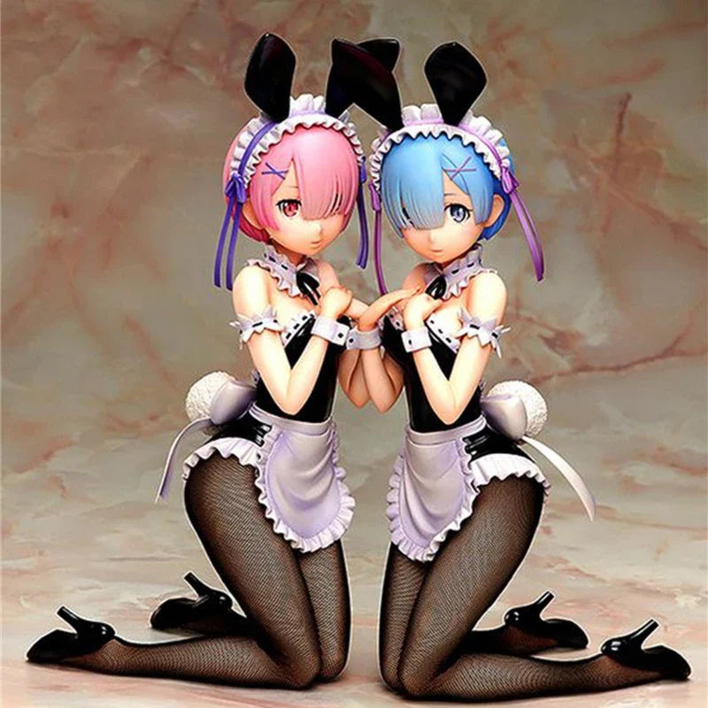 Anime Re Life in a different world from zero Cosplay Costume Lolita Rem Ram apron Maid Uniform Bunny Girl Erotic Jumpsuit