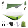 Anti Outdoor Camping Hammock With Mosquito Net And Rain Tent Equipment Supplies Shelters Camp Bed Survival Portable Hammock