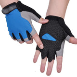 Anti-shock Sports Gym Gloves Weightlifting Fitness Training Non Slip Palm Protector Breathable Fingerless Bicycle Cycling Gloves