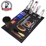 Anti-skid Magnetic Tray Silicone Storage Table Mat Heat Resistant Pad Salon Clippers Scissors Trimmers Holder Barbershop Tools