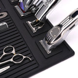 Anti-skid Magnetic Tray Silicone Storage Table Mat Heat Resistant Pad Salon Clippers Scissors Trimmers Holder Barbershop Tools