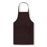 Aprons Custom Design Brand Logo Black Unisex Waiter Cooking Restaurant Pocket Printing Adjustable Hanging Neck Men for Woman