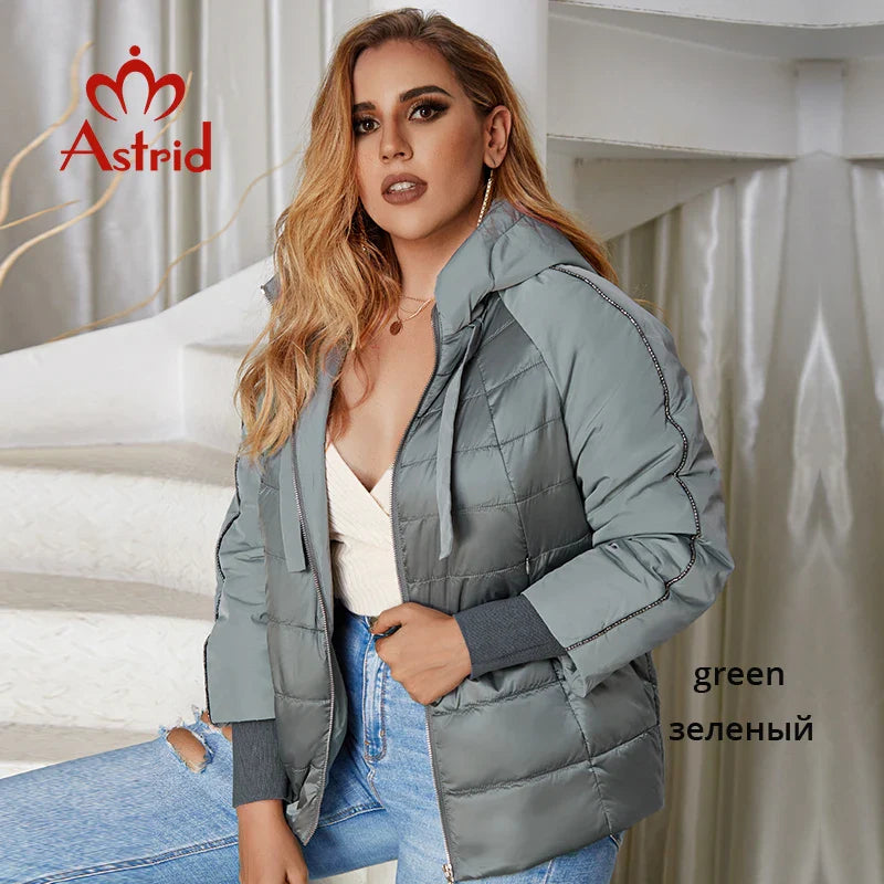 Astrid 2022 Autumn coat women Outwear trend Jacket Short Parkas Padded casual fashion female high quality Warm Plus size AM-8601