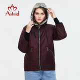 Astrid 2022 Spring Women's Jacket Young fashion Short women coat Plus Size high quality female Outwear Casual Hooded Thin cotton