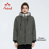 Astrid 2022 Spring Women's Jacket Young fashion Short women coat Plus Size high quality female Outwear Casual Hooded Thin cotton