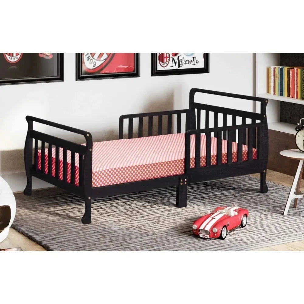 Athena Classic Sleigh Toddler Bed, Children Furniture,  Kids Bed