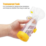 Automizer Asthma Spacer Inhaler Spacer Mist Storage Compressor Aerosol Cabin Nebulizer Tank with Mask Cup for Adult Child Baby