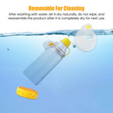 Automizer Asthma Spacer Inhaler Spacer Mist Storage Compressor Aerosol Cabin Nebulizer Tank with Mask Cup for Adult Child Baby