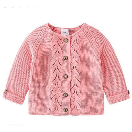 Autumn Girls Cardigan Spring Cotton Sweater Top Baby Girl Children Clothing Princess Girls Knitted Cardigan Sweater Kids Toddler