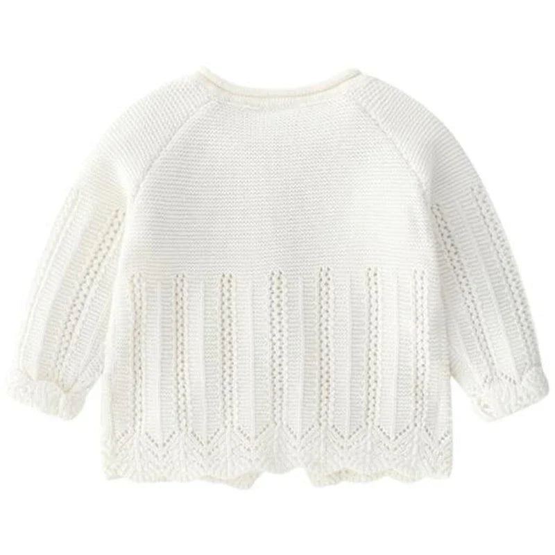 Autumn Girls Cardigan Spring Cotton Sweater Top Baby Girl Children Clothing Princess Girls Knitted Cardigan Sweater Kids Toddler