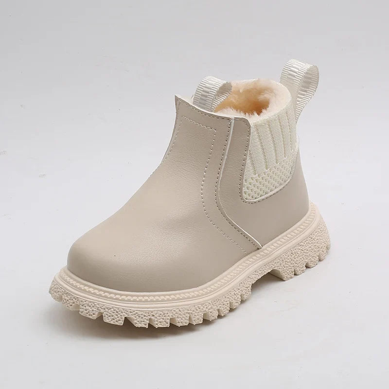 Autumn Winter Baby Kids Short Boots Super Warm Girls Boys Shoes PU Leather Children Boots Fashion Toddler Boots Kids Snow Shoes