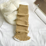 Autumn Winter Girls Fashion Leg Warmer Japanese Korean Style Cotton Stockings Student JK Warm Knee Protection High Tube Socks