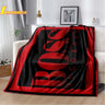 B-boss-s logo printed blanket soft flannel adult and children pet blanket sofa bed cover outdoor camping quilt birthday gift