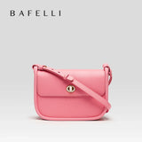 BAFELLI 2023 WOMEN'S NEW TREND LEATHER SADDLE BAGS FASHION STYLE ORIGINAL DESIGNER LUXURY BRAND CASUAL CROSSBODAY PURSE SHOULDER