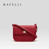 BAFELLI 2023 WOMEN'S NEW TREND LEATHER SADDLE BAGS FASHION STYLE ORIGINAL DESIGNER LUXURY BRAND CASUAL CROSSBODAY PURSE SHOULDER