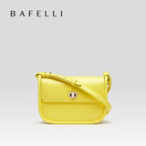 BAFELLI 2023 WOMEN'S NEW TREND LEATHER SADDLE BAGS FASHION STYLE ORIGINAL DESIGNER LUXURY BRAND CASUAL CROSSBODAY PURSE SHOULDER