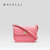 BAFELLI 2023 WOMEN'S NEW TREND LEATHER SADDLE BAGS FASHION STYLE ORIGINAL DESIGNER LUXURY BRAND CASUAL CROSSBODAY PURSE SHOULDER