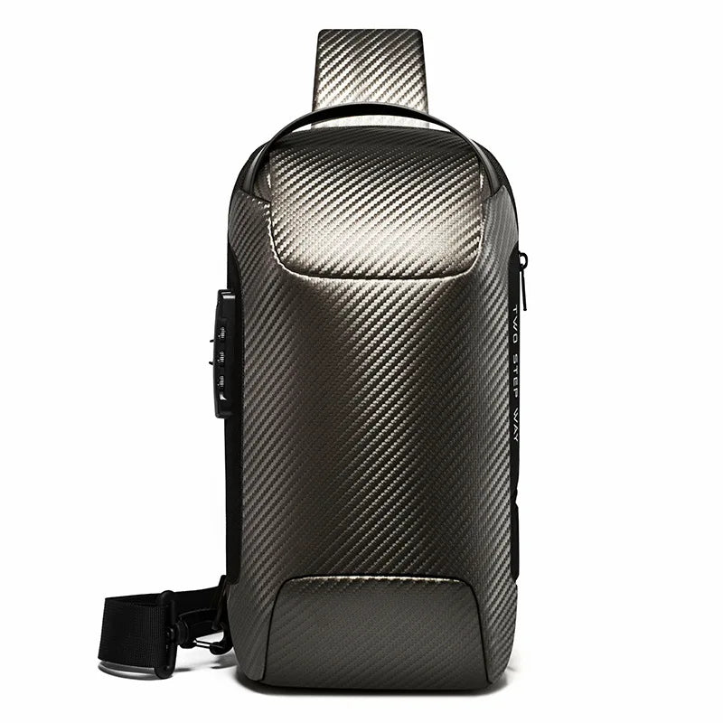 BANGE Hot Chest Bag New Anti-thief Men Crossbody Bag Waterproof Shoulder Bags USB Charging Short Trip For Male Travel Pack