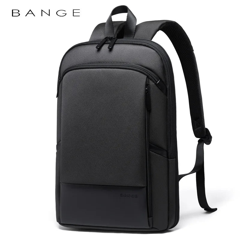 BANGE Men Business Waterproof 15.6" Laptop Backpack Fashion Male Classic Fashion Travel Moto&Biker Light Scalable Shoulder Bags