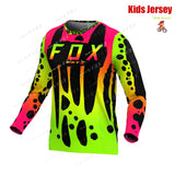 BAT FOX Kids MTB Shirts Downhill Jersey Motocross Mountain Enduro Jersey Offroad DH Bicycle T-shirt Motorcycle Children's Jersey