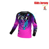 BAT FOX Kids MTB Shirts Downhill Jersey Motocross Mountain Enduro Jersey Offroad DH Bicycle T-shirt Motorcycle Children's Jersey