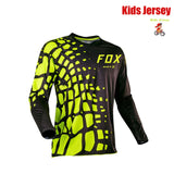 BAT FOX Kids MTB Shirts Downhill Jersey Motocross Mountain Enduro Jersey Offroad DH Bicycle T-shirt Motorcycle Children's Jersey