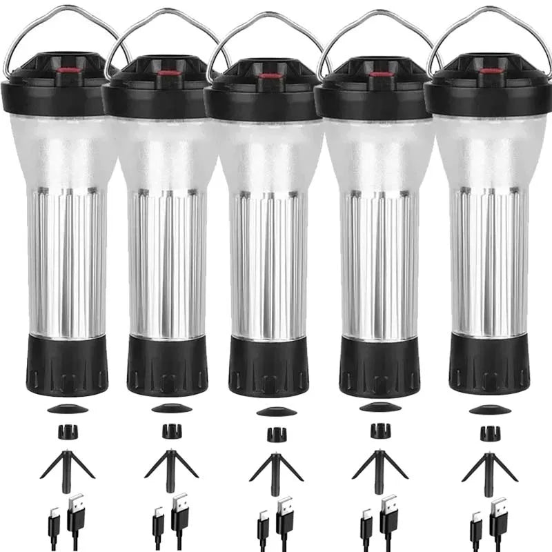 BATOT 5 Set 3000mAh Camping Lantern Goal Zero Flat Replacement Camping Lamp 5 Lighting Modes Led Flashlights Emergency Lamp