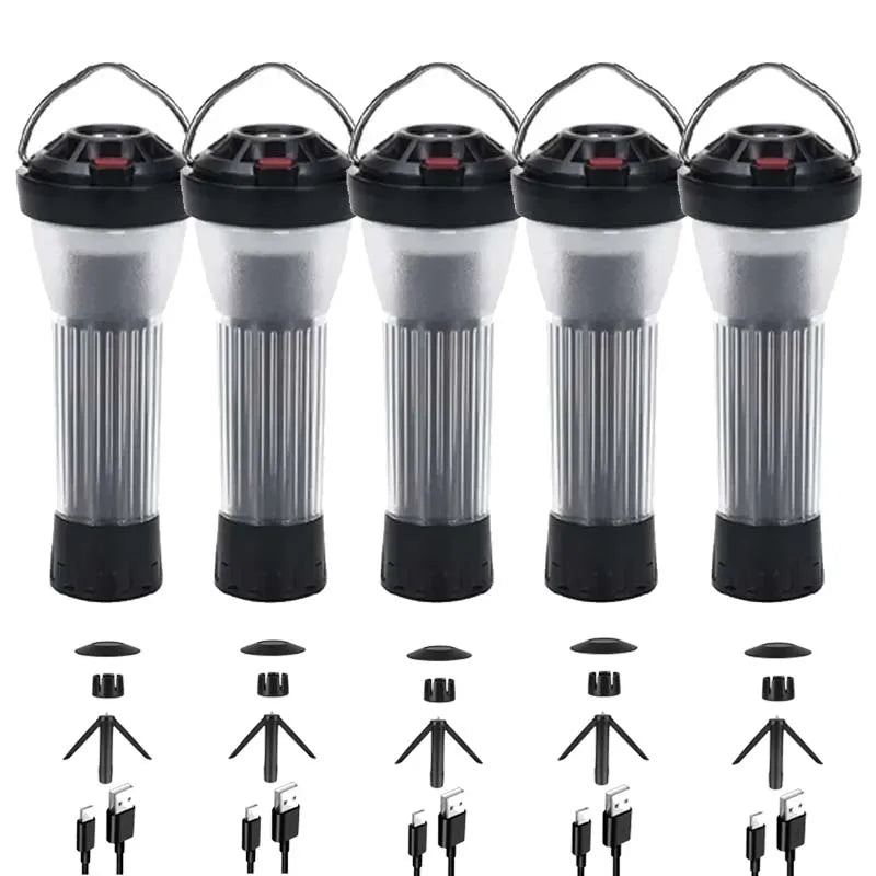 BATOT 5 Set 3000mAh Camping Lantern Goal Zero Flat Replacement Camping Lamp 5 Lighting Modes Led Flashlights Emergency Lamp